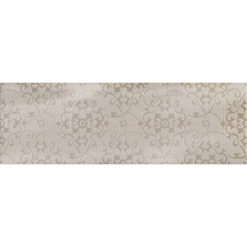 Decorated neoclassical wall tile, Taupe, 33x100 cm - Spotlight, Dom Ceramiche