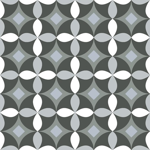 Decorated porcelain stoneware, Metrosigns 20x20 cm - Set, Ceramica Sant'Agostino