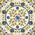 Decorated porcelain stoneware tiles, Fiore Mix Lucido 20x20 cm - Vita, Sant'Agostino
