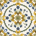 Decorated porcelain stoneware tiles, Fiore Mix Lucido 20x20 cm - Vita, Sant'Agostino