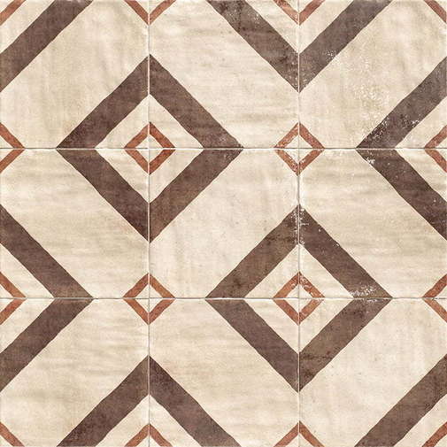 Decorated tile with cement effect 20x20 cm - Viterbo, Mainzu