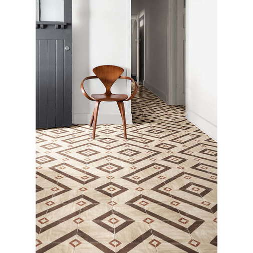 Decorated tile with cement effect 20x20 cm - Viterbo, Mainzu
