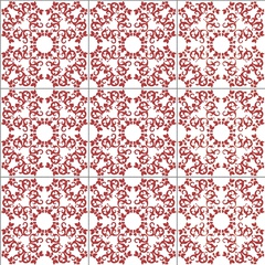 Decoro fantasia rosso D3 20x20 cm, su fondo bianco extra lucido - Iris 1, Bardelli