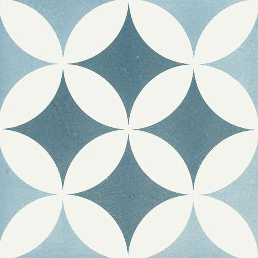 Dekoriertes Feinsteinzeug erster Wahl, Azzurro 12, 20x20 cm - Reverie, Unicom Starker