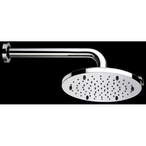 Duschkopf mit 22 cm Durchmesser, zwei Regen- und Zerstäuberdüsen, Wandarm - Nebulizair, Bossini