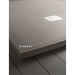 Duschwanne aus Kunstharz mit Steineffekt, braun, 100 x 120 x 3 cm Vulcano - Trendy, Arblu