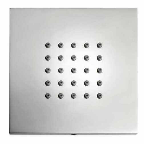 Eckige Seitenbrause 10x10 cm, Chrom - Cubic Flat, Bossini