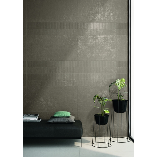 Effet résine rectifiée couleur tabac grès cérame design minimal 90x90 cm - Résine, Casalgrande Padana