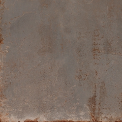 Eisenfarbenes Feinsteinzeug mit oxidiertem Metalleffekt, Iron 60x60 cm - Oxidart , Ceramica Sant'Agostino