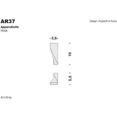 Elegant chromed coat hanger - Alizè, Colombo Design