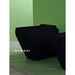 Elegant matt black flush-to-wall rimless WC Baden Baden, Simas