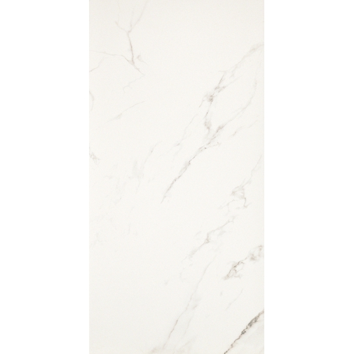 Elegant style porcelain stoneware with rectified glossy marble effect Statuario Gray color 9.8x59 cm - Marmoker, Casalgrande Padana
