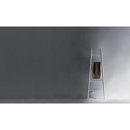 Elektrischer Handtuchwärmer im Pop-Design, weiß glänzend - Scaletta, Tubes Radiatori