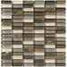 Emperador marble and polished glass wall mosaic 30.5x30.5 cm for wall tiles - Java, Boxer