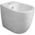 Enclosed floor-standing bidet, single tap hole, 56x36.5x42 matt white - Vignoni, Simas