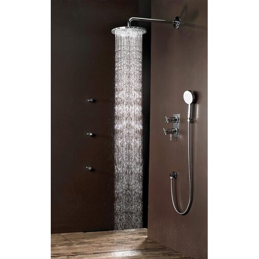 Exclusive design shower head, round diameter 30 cm with 40 cm wall arm - Dream Oki, Bossini