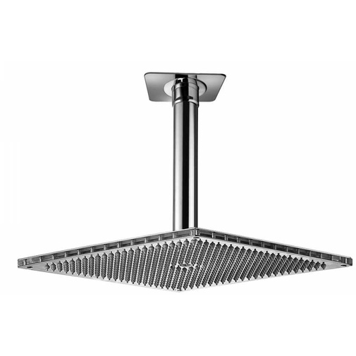 Exclusive design shower head, square 40x40 cm, ceiling connection - Dream Oki, Bossini