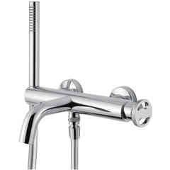External bath group with spout, diverter mixer and hand shower Millenovecinquanta 4602 Bugnatese