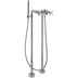 External bath mixer with free-standing Rodos Bugnatese 7300P chromed