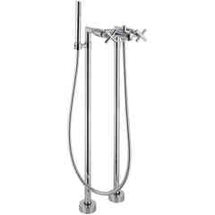External bath mixer with free-standing Rodos Bugnatese 7300P chromed