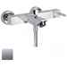 External square bath/shower mixer with brushed nickel water outlet - Hito Quarantuno, Geda