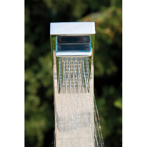 External squared shower column, foot washer tap, progressive mixers - Arch, Bossini