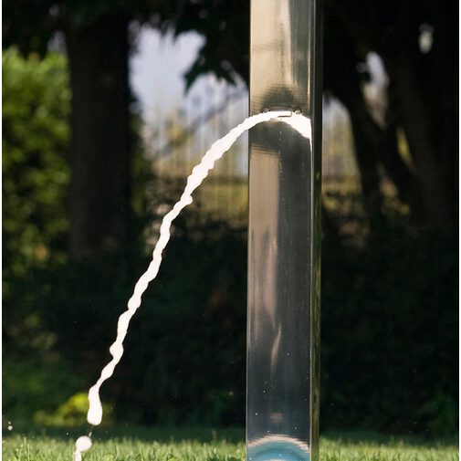 External squared shower column, foot washer tap, progressive mixers - Arch, Bossini