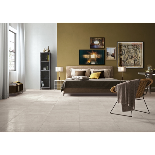 Factory 56 Honed silky concrete effect stoneware 90x90 cm - Concrete Jungle, Blustyle