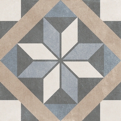 Feinsteinzeug-Fliese in Zementoptik, 20x20 cm, Modell 04 - Patchwork Classic, Ceramica Sant'Agostino