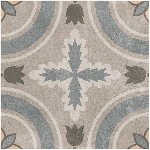 Feinsteinzeug-Fliese in Zementoptik, 20x20 cm - Patchwork Classic Mix, Sant'Agostino