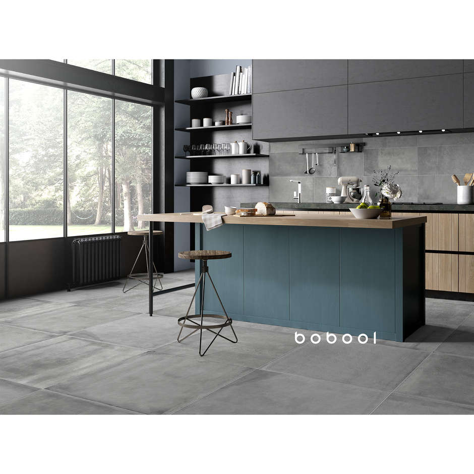 Feinsteinzeug in Betonoptik, 30x60 cm, Grau - Entropia, Dom Ceramiche