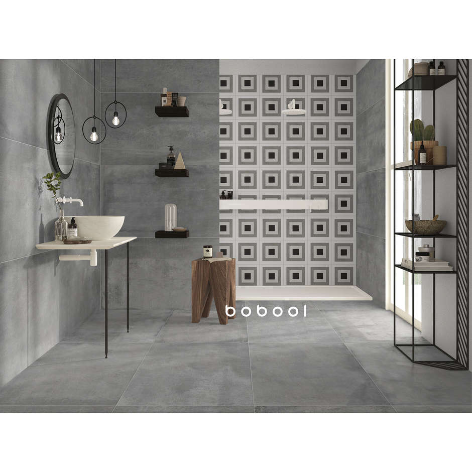 Feinsteinzeug in Betonoptik, 59,5x119,2 cm Grau - Entropia, Dom Ceramiche