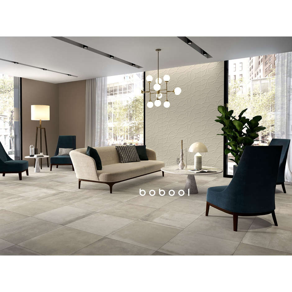 Feinsteinzeug in Betonoptik, Beige 59,5x59,5 cm - Entropia, Dom Ceramiche