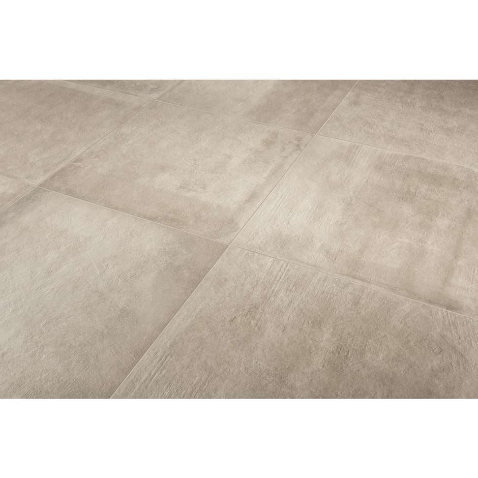 Feinsteinzeug in Betonoptik beige 59,5x59,5 cm, geschliffen - Entropia, Dom Ceramiche