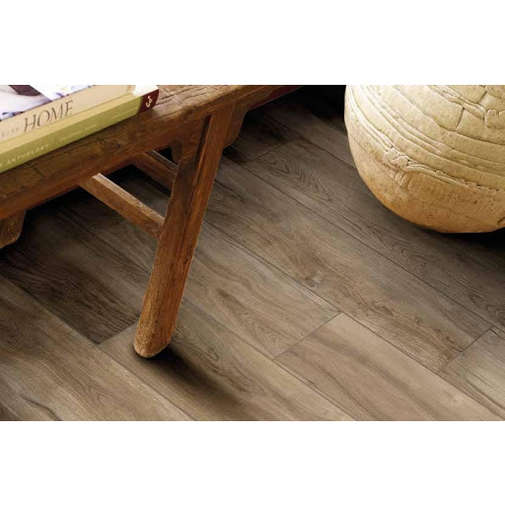 Feinsteinzeug in Eichenholzoptik, Tabakbraun, 20x120 cm - Essenzia 2.0 - Ceramica Euro