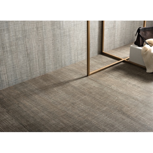 Feinsteinzeug in Stoffoptik, Taupe, 9,7x59,5 cm - Fresh, Dom Ceramiche