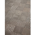 Feinsteinzeug in Tonoptik mit zeitgenössischen Dekorationen, Patchwork Brown 20x20 - Ritual, Ceramica Sant'Agostino