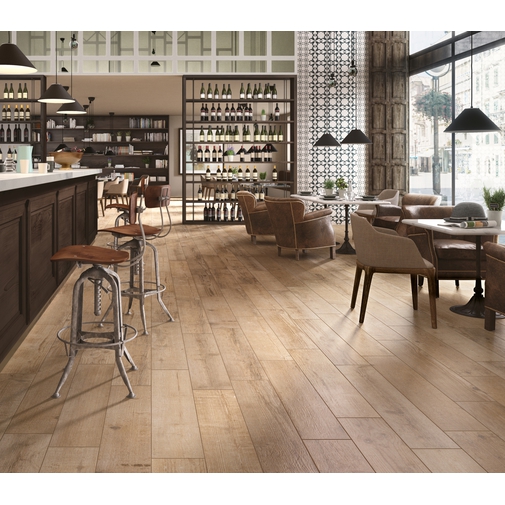 Feinsteinzeug Loire Cru Holzoptik 20x90 cm - Barrique, Blustyle