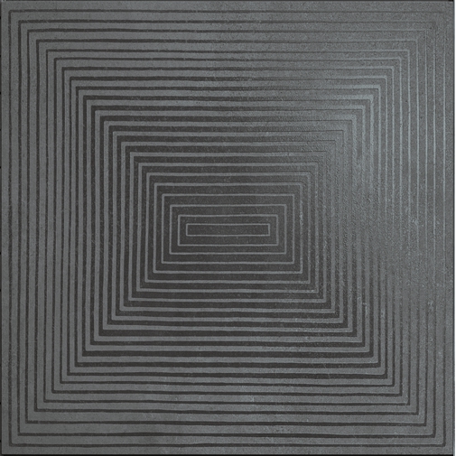 Feinsteinzeug mit Dekoration in Zementoptik Teppich Anthrazit 60x60cm - Cement, Casalgrande Padana