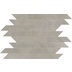 Feinsteinzeug mit Harzeffekt, 29,7x36,5 cm, graues Mosaik Oblique Ash - Comfort R, Dom Ceramiche