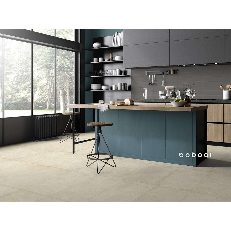 Feinsteinzeug mit Harzeffekt, 44,5x90 cm Beige - Comfort R, Dom Ceramiche