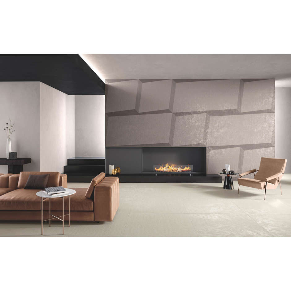 Feinsteinzeug mit Harzoptik, weiß, 90x90 cm - Resin, Casalgrande Padana