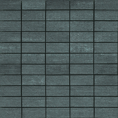 Feinsteinzeugmosaik in Betonoptik auf Netz Anthrazit 30x30cm - Cement, Casalgrande Padana