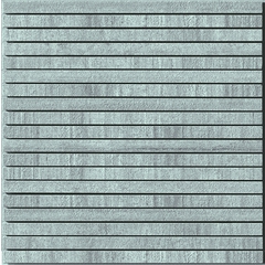 Feinsteinzeugmosaik in Zementoptik mit Streifen auf grauem Netz 30x30cm - Cement, Casalgrande Padana