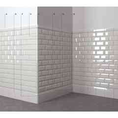 Final strip in glazed stoneware, 5x15 cm, Talco - Metro, Cesi Ceramica