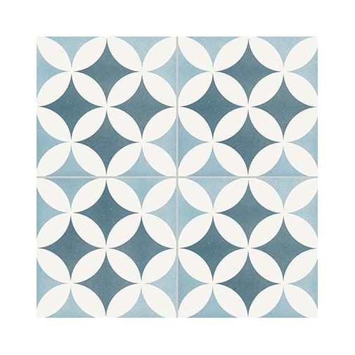 First choice decorated porcelain stoneware, Azzurro 12, 20x20 cm - Reverie, Unicom Starker