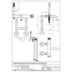 Floor standing bathtub set, spout, diverter and hand shower Millenovecinquanta 4602P Bugnatese