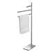 Free standing chromed towel holder with 3 towel rails - Square, Colombo Design