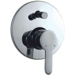 Fusion Jaquar chrome built-in shower mixer with diverter