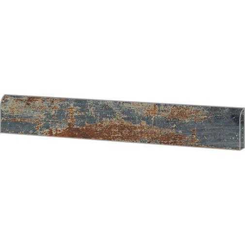Fußleiste aus Feinsteinzeug in Holzoptik, 7,3x60 cm Navy - Colorart, Sant'Agostino Ceramic